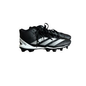Adidas Adizero Impact.2 Molded Rubber Football Cleats Men's Black White Size 8